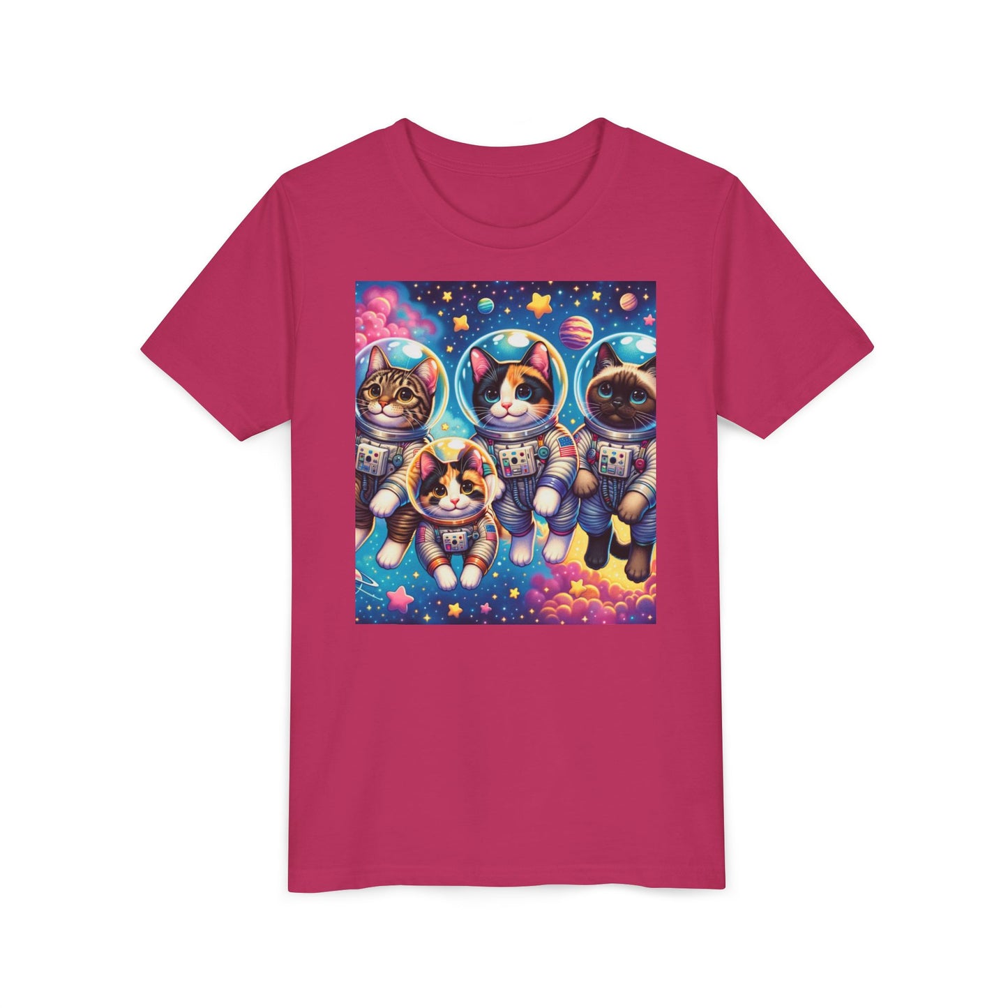 Kids Cats In Space TShirt Kids Graphic Tee