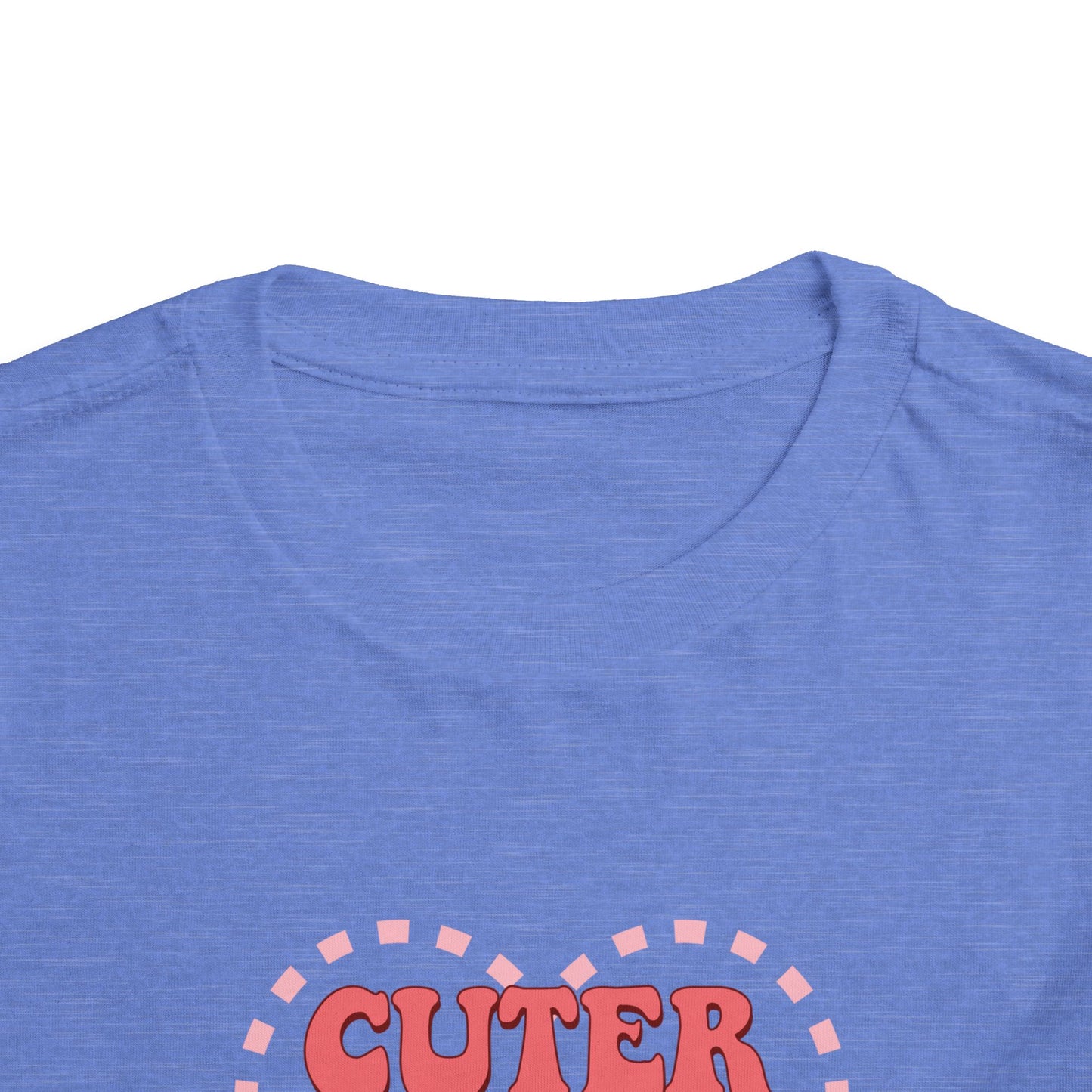 Toddler Valentine’s Day T-Shirt "Cuter Than Cupid" Retro Heart Graphic Tee Soft Unisex Cotton Sizes 2T-5T