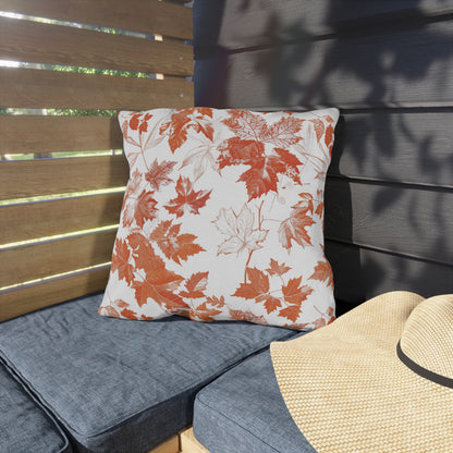 Autumn Leaf Outdoor Pillows, Decorative Garden Cushion, Fall Home Decor, Patio Accessories, Cozy Outdoor Throw Pillows