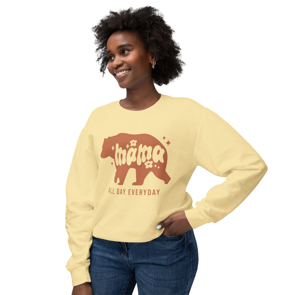 Mama Bear - Lightweight Crewneck Sweatshirt