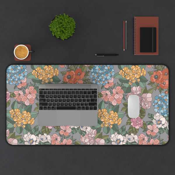 Floral Pattern Desk Mat