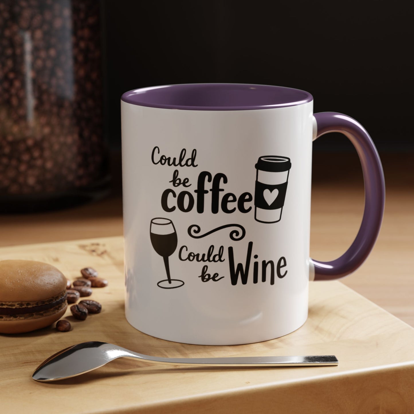 Could Be Coffee Could Be Wine Mug | Accent Coffee Mug Funy Gift Idea Co-Work Present Mom Life