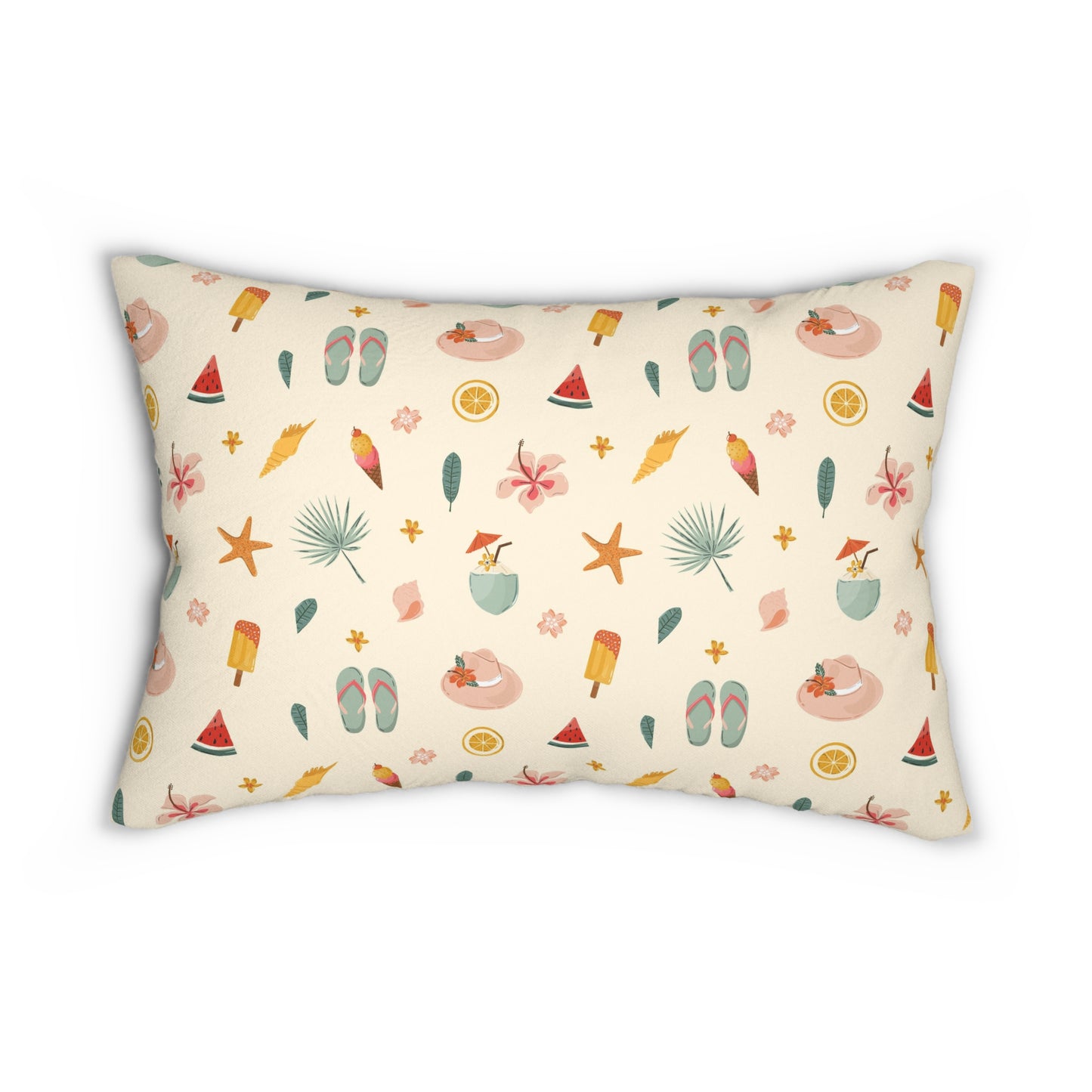 Tropical Summer Indoor Lumbar Pillow