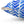 Blue Chevron - Indoor Throw Pillow