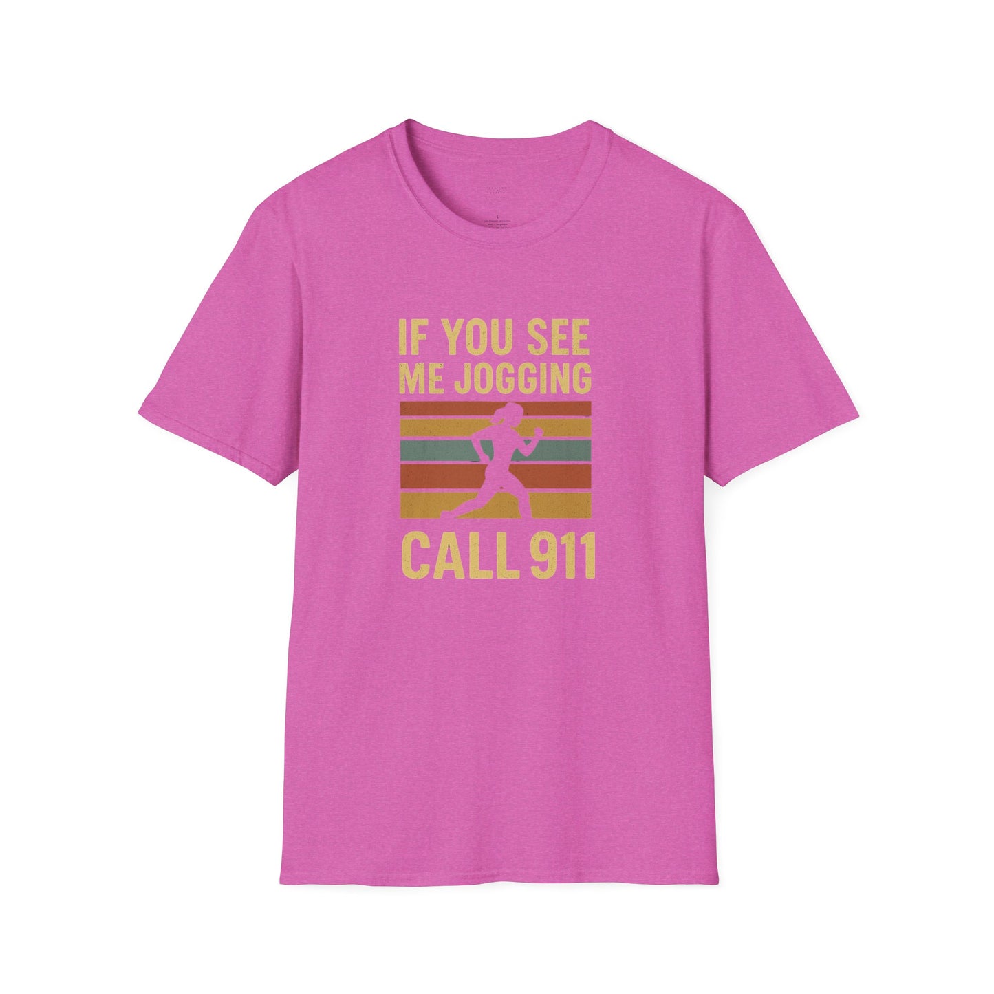 Retro “If You See Me Jogging Call 911” T-Shirt