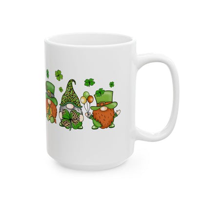 Chillin With My Gnomies | St. Patrick's Day Shamrock Coffee Mug | 11oz 15oz