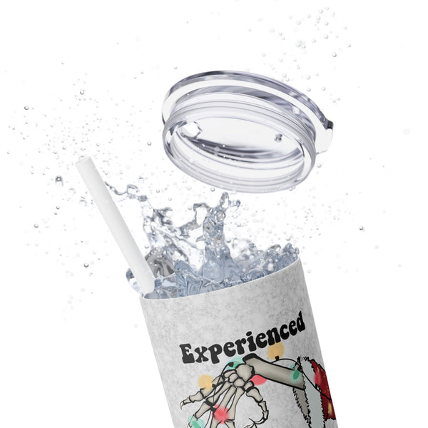 Experienced Ball Handler Christmas Tumbler - Funny 20oz Skinny Holiday Drinkware Gift