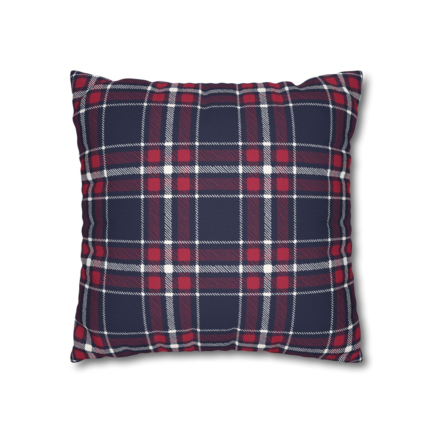 Blue & Red Plaid Christmas Pillowcase