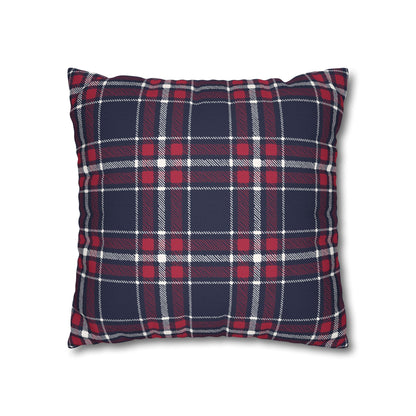 Blue & Red Plaid Christmas Pillowcase