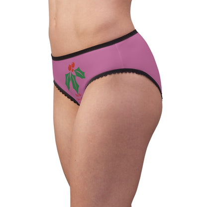 Mistletoe Women's Briefs Simple Mistletoe Underwear Christmas Gift Idea Stocking Stuffer