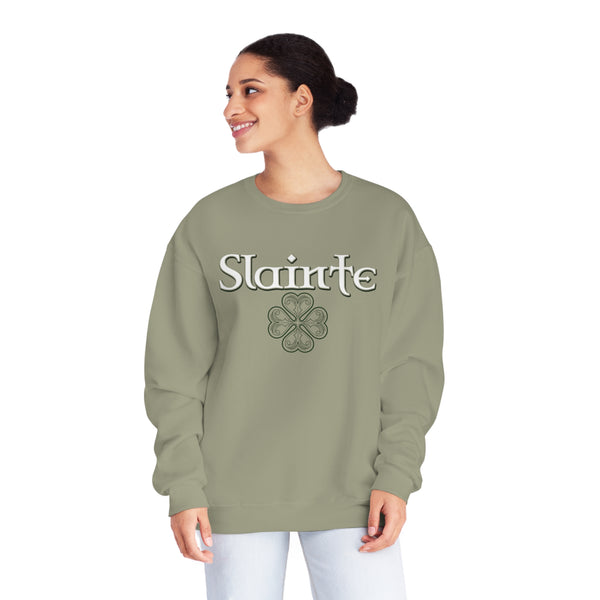 Slainte in Clovers Womens Unisex NuBlend® Crewneck Sweatshirt