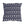 Navy Blue and White Seahorses and Shells Outdoor Pillow