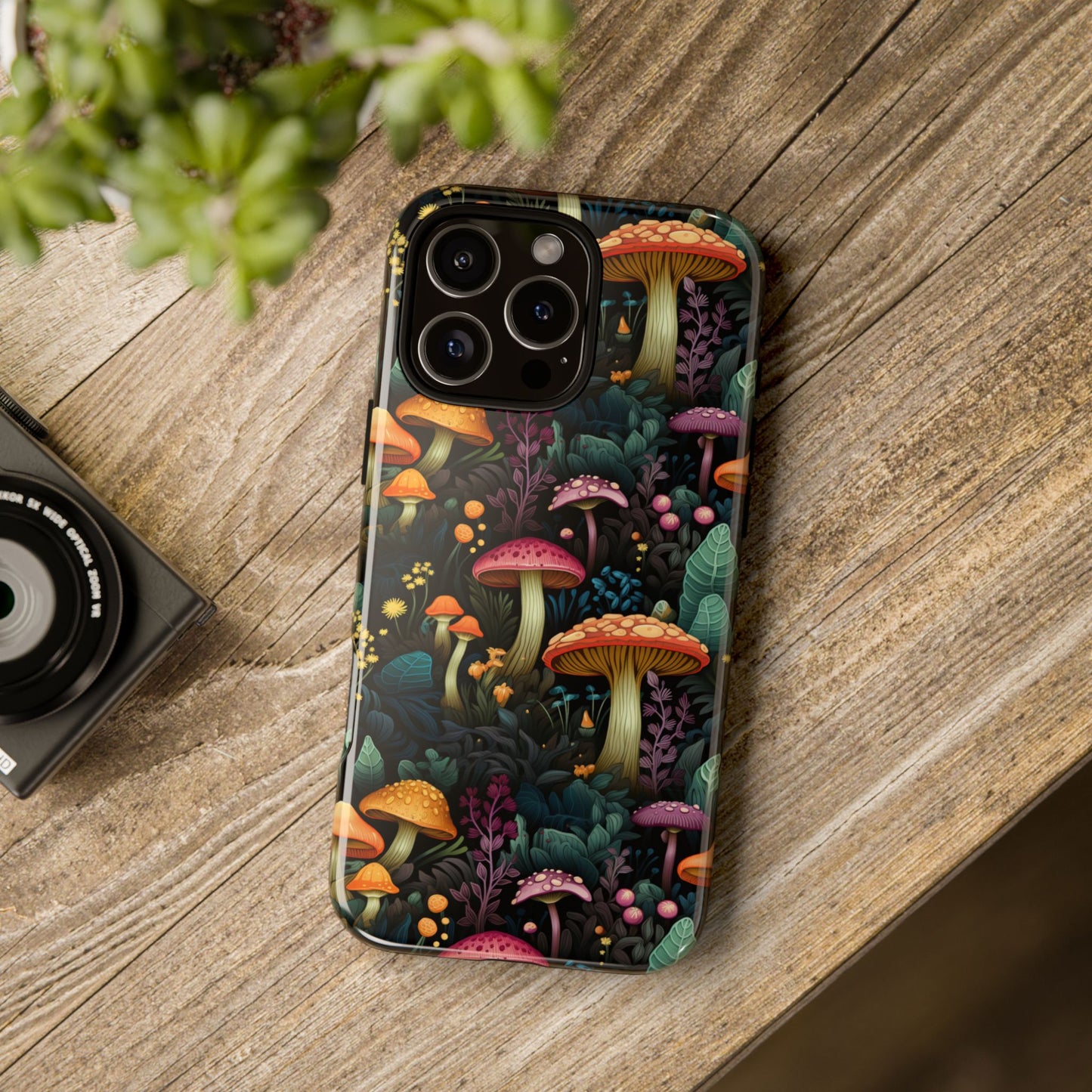 Mushroom Forest Colorful Fungi Phone Case