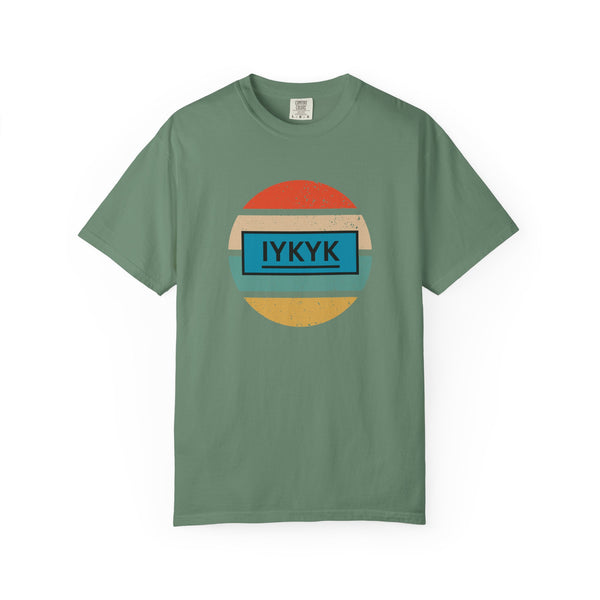 IYKYK Vintage Style Tee with Retro Rainbow