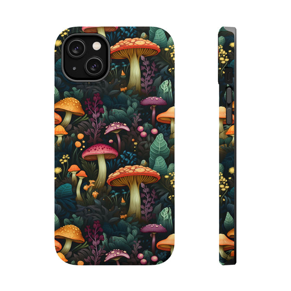 Mushroom Forest Magnetic Tough iPhone Case - Enchanting, Durable, and Unique