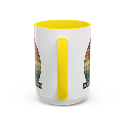 "Too Many Tabs Open" Retro Frog Accent Mug - 11oz & 15oz Ceramic Coffee Cup