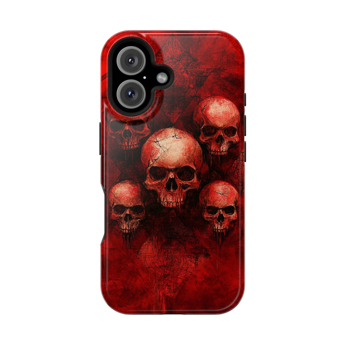 Red Skulls MagSafe iPhone Case