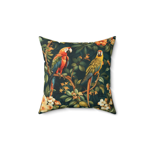 Tropical Parrot - Indoor Throw Pillow