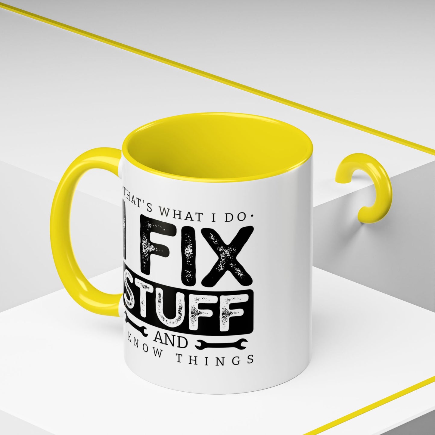 I Fix Stuff And Know Things Dad Gift 11oz 15oz Mug