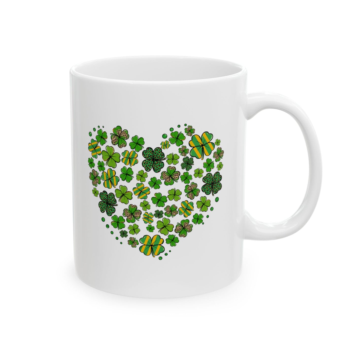 Shamrock Heart | St. Patrick's Day Coffee Mug | 11oz 15oz