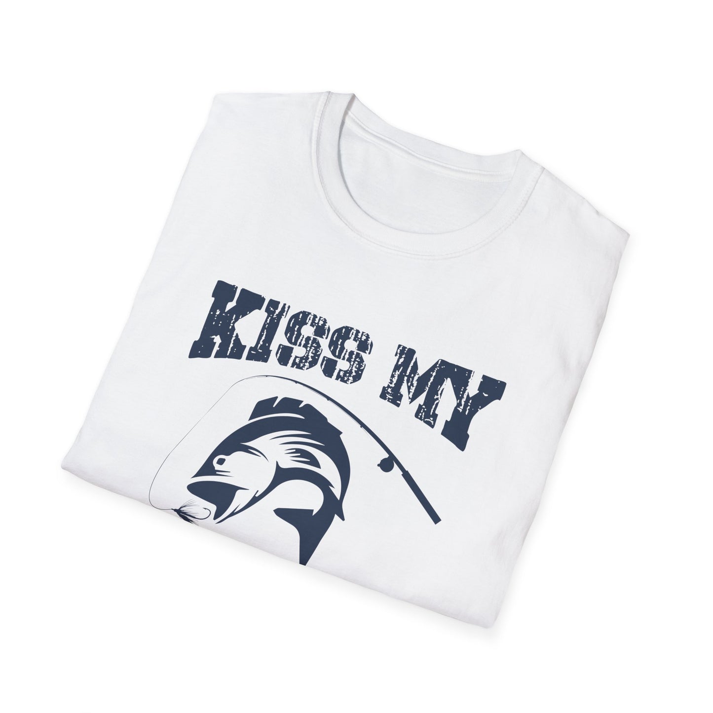 Kiss My Bass Distressed Bass Fishing Tee