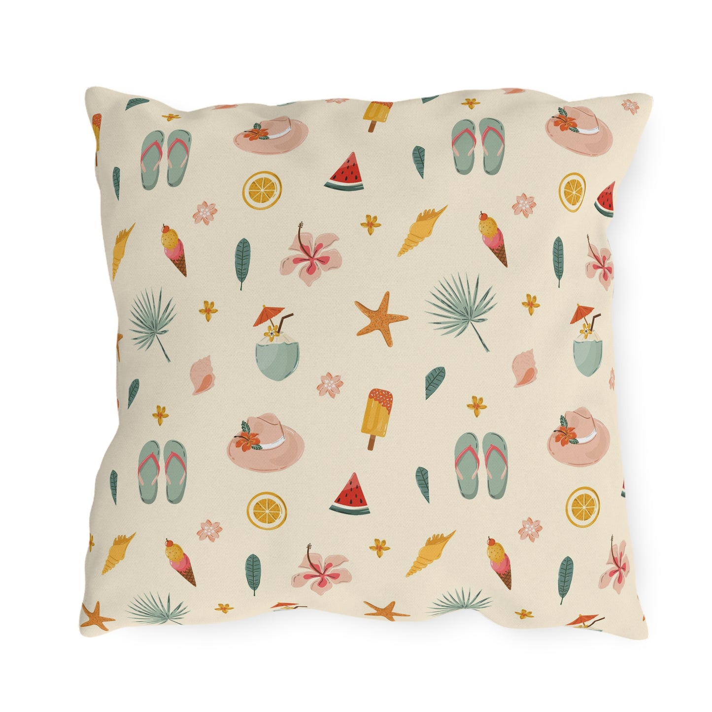 Summer Themed - Outdoor Throw Pillow
