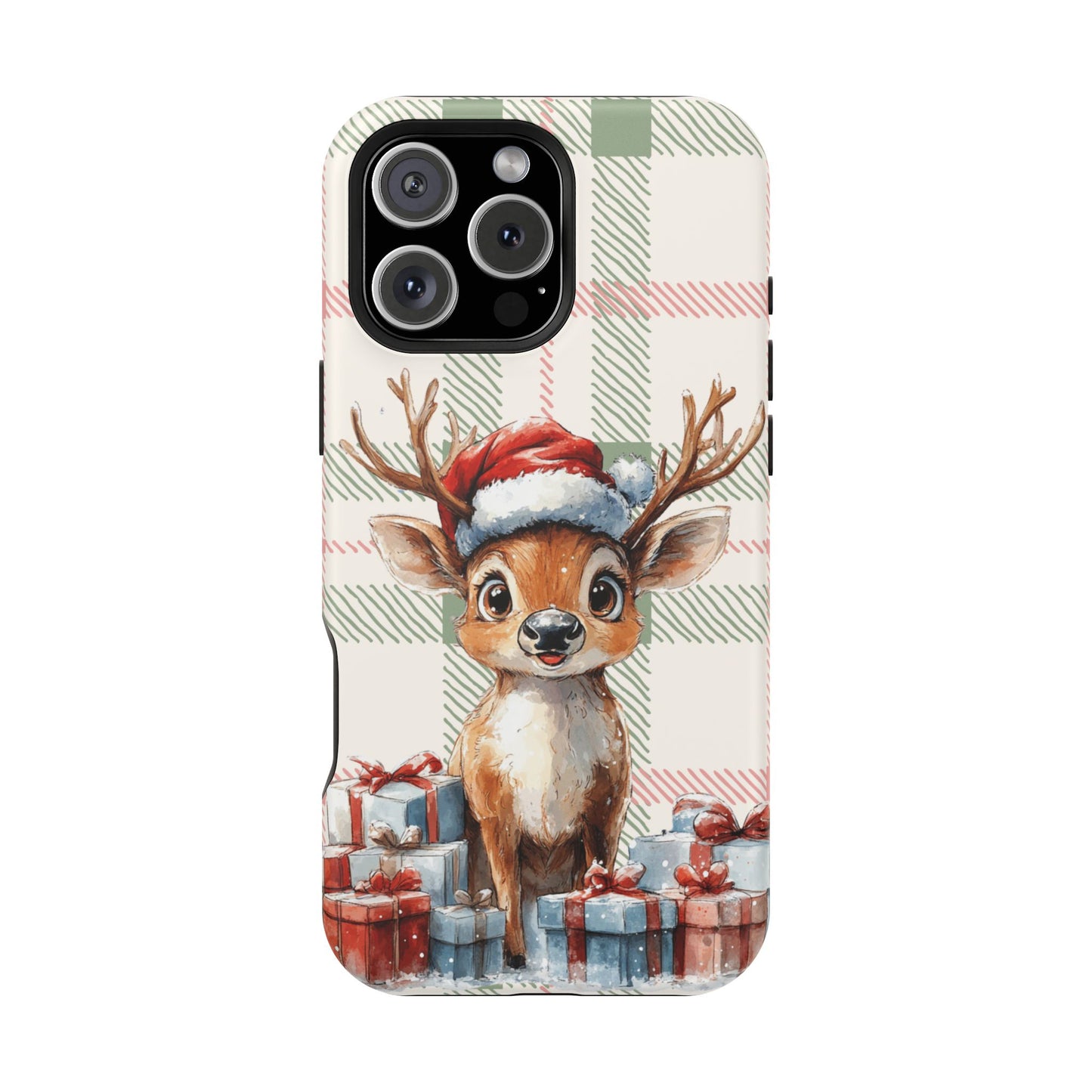 Festive Reindeer MagSafe Christmas iPhone Case