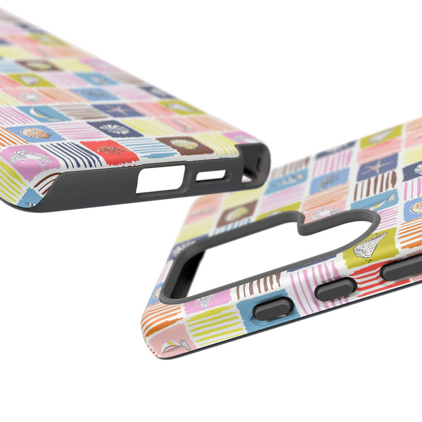 Colorful Seashells Sailboats and Starfish Summer Themed Phone Case