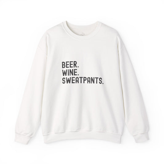 Beer Wine Sweatpants Crewneck Sweatshirt