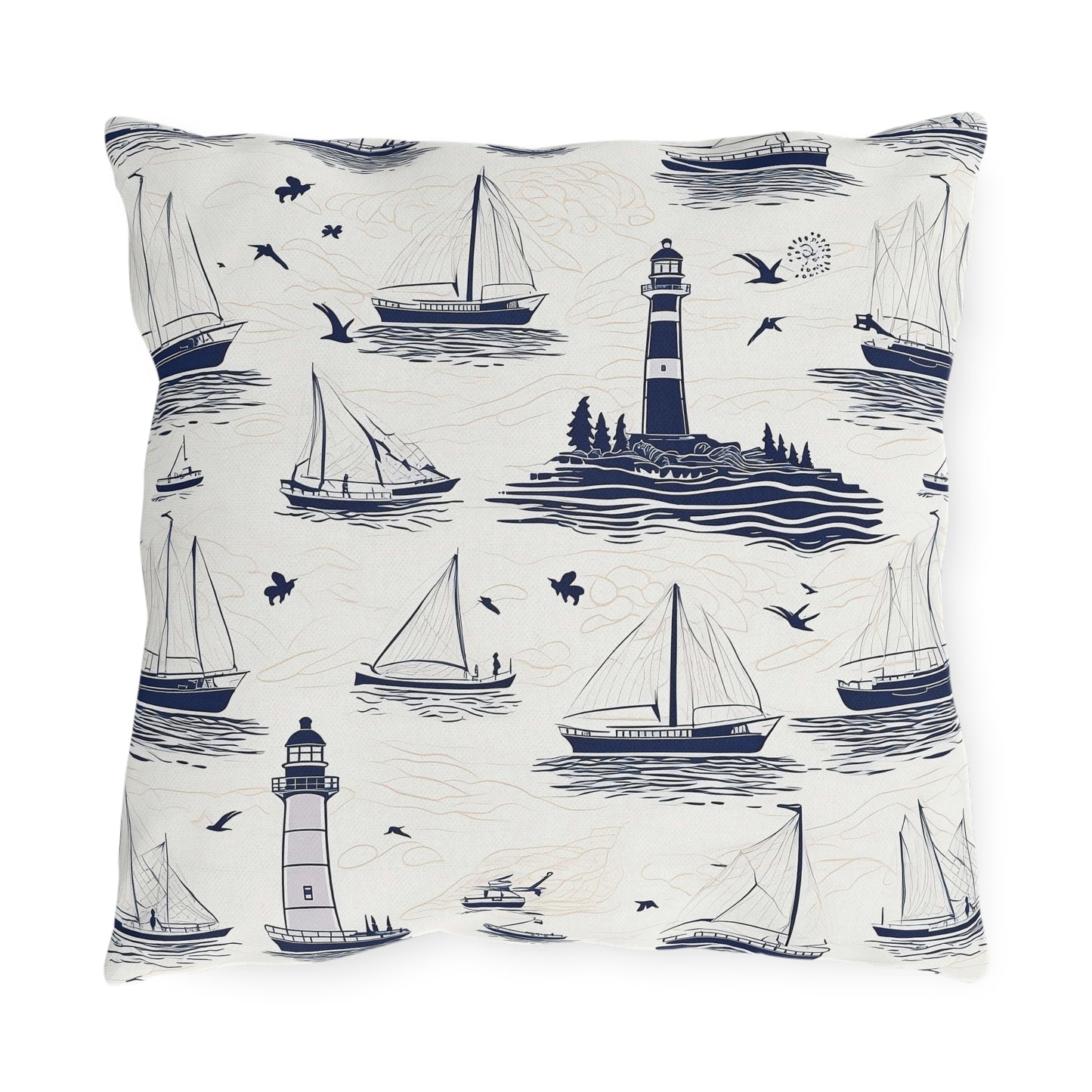 Nautical - Outdoor Throw Pillow