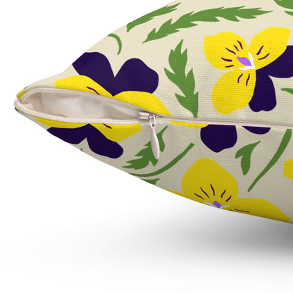 Violet Pansy - Indoor Throw Pillow