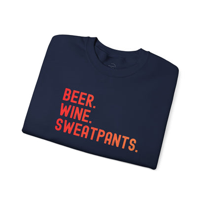 Beer Wine Sweatpants Crewneck Sweatshirt