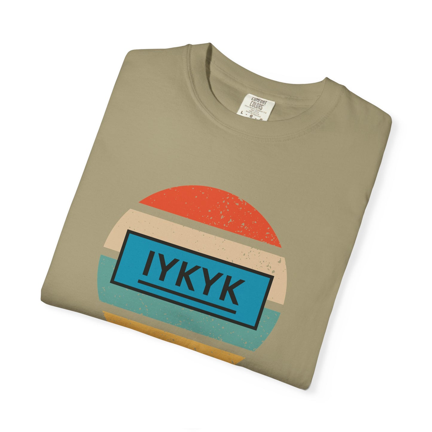 IYKYK Vintage Style Tee with Retro Rainbow