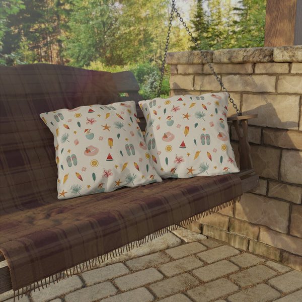 Summer Fun Patterned Outdoor Pillow