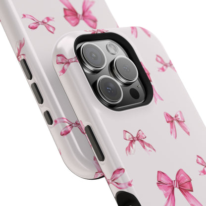 Coquette Pink Bow MagSafe iPhone Case