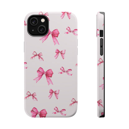 Coquette Pink Bow MagSafe iPhone Case