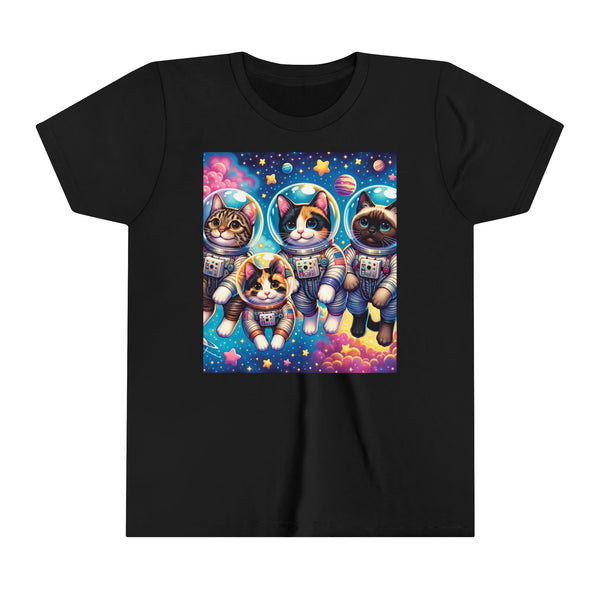 Kids Cats In Space TShirt Kids Graphic Tee