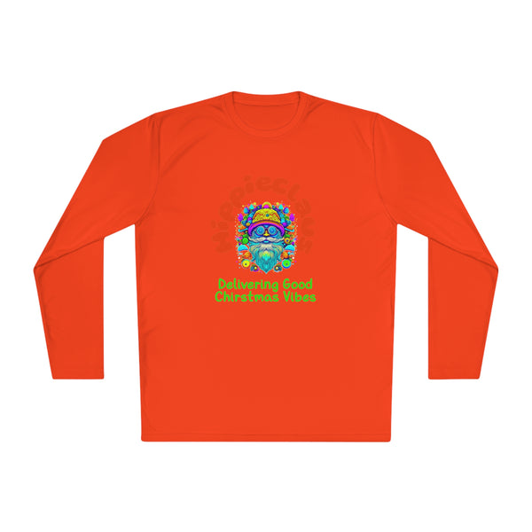 Unisex Long Sleeve TShirt Hippie Claus Graphic Tshirt Funny Tee