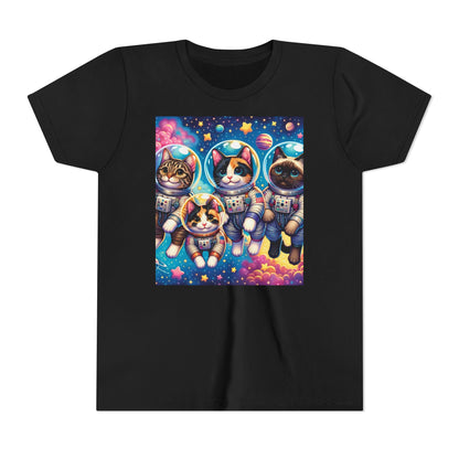 Kids Cats In Space TShirt Kids Graphic Tee