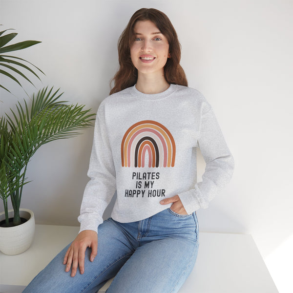 Pilates Is My Happy Hour Sweatshirt Crewneck Sweatshirt