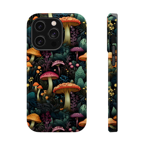 Mushroom Forest Magnetic Tough iPhone Case - Enchanting, Durable, and Unique
