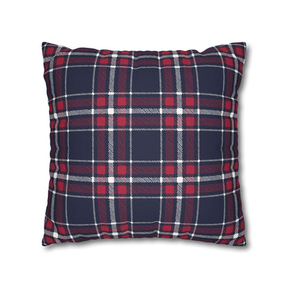 Blue & Red Plaid Christmas Pillowcase