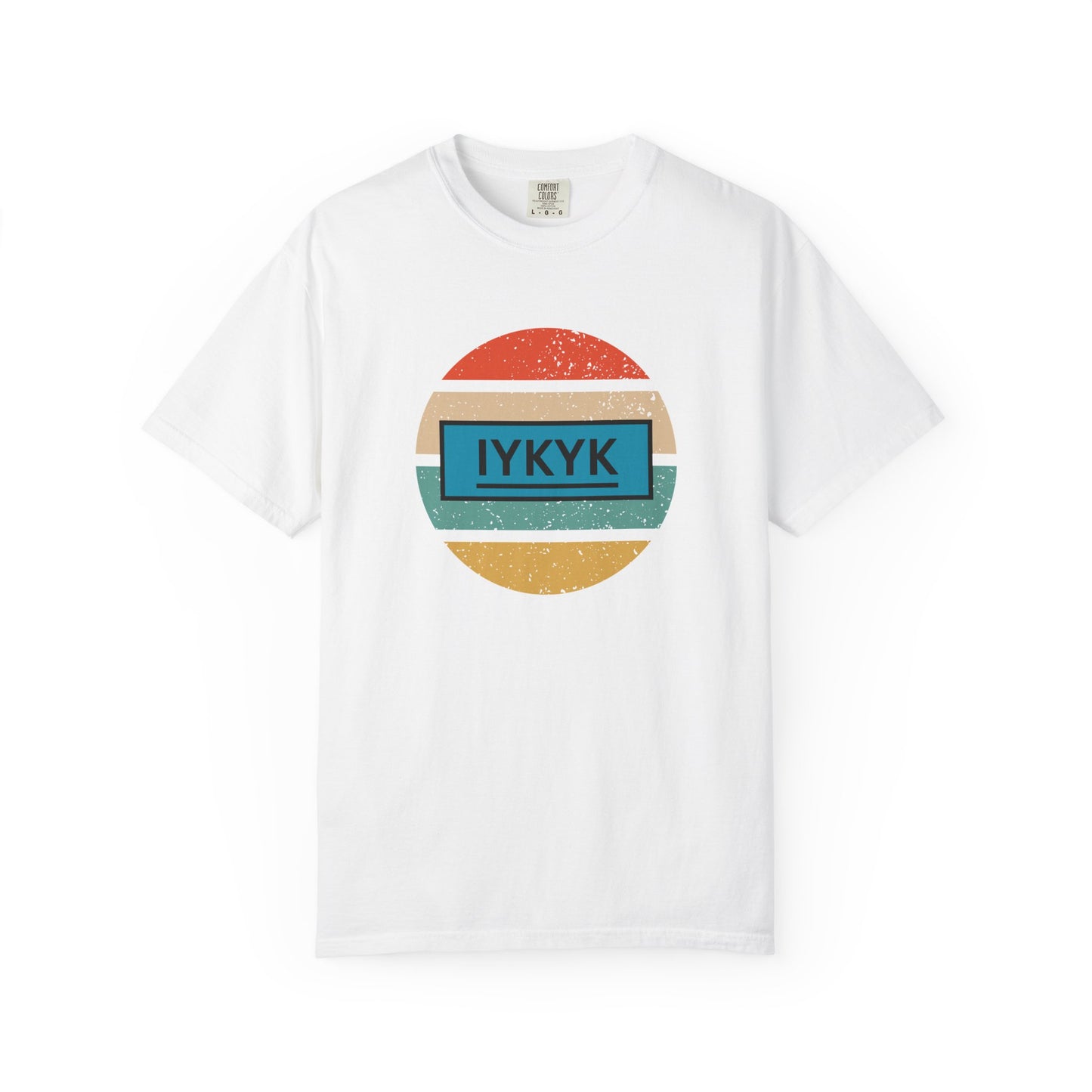 IYKYK Vintage Style Tee with Retro Rainbow