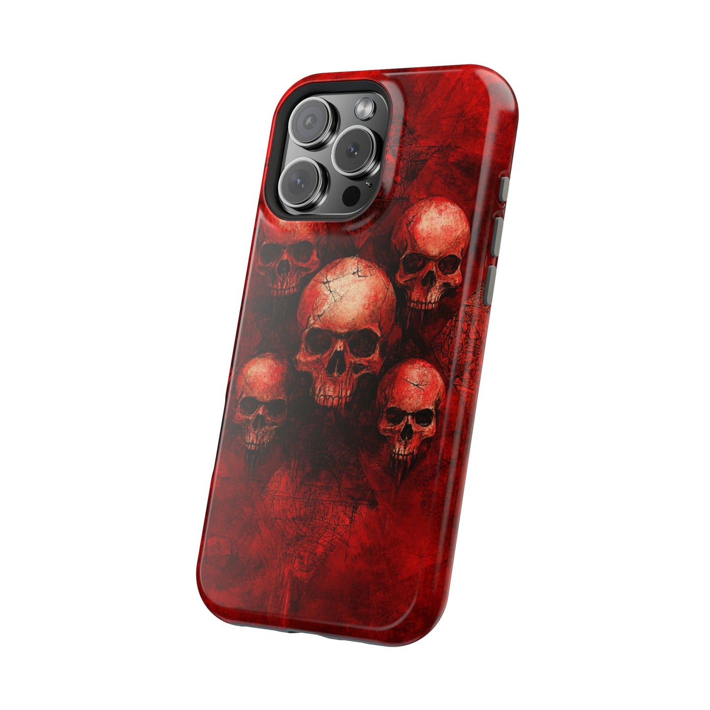 Red Skulls MagSafe iPhone Case