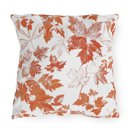Autumn Leaf Outdoor Pillows, Decorative Garden Cushion, Fall Home Decor, Patio Accessories, Cozy Outdoor Throw Pillows