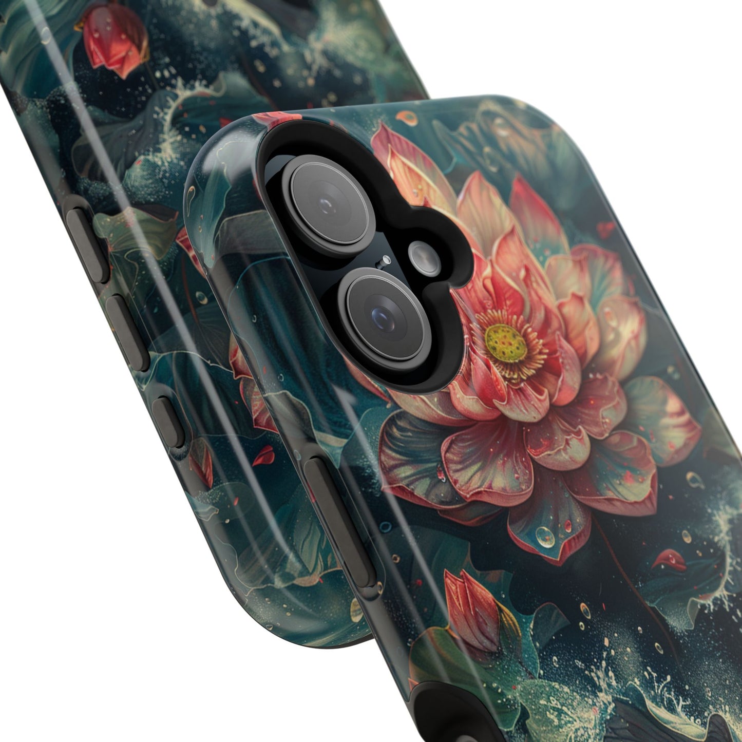 Elegant Lotus Blossom Artistic MagSafe iPhone Case