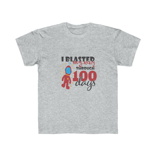 Kids I Blasted Through 100 Days of School - Regular Fit Tee
