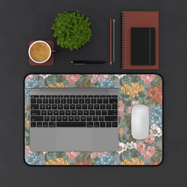 Floral Pattern Desk Mat