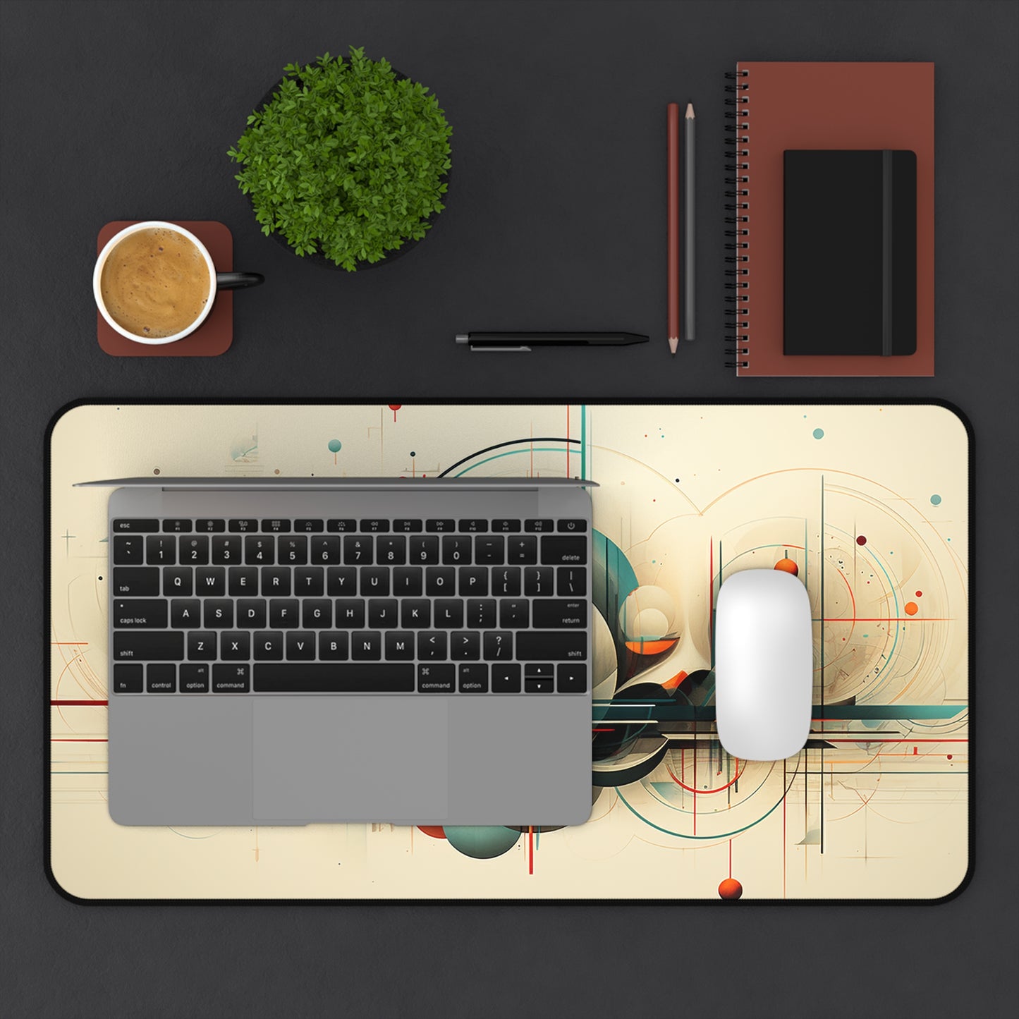 Abstract Space Station - Desk Mat