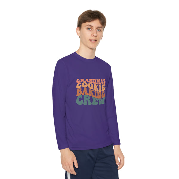 Kids Long Sleeve Grandma Cookie Baking Crew
